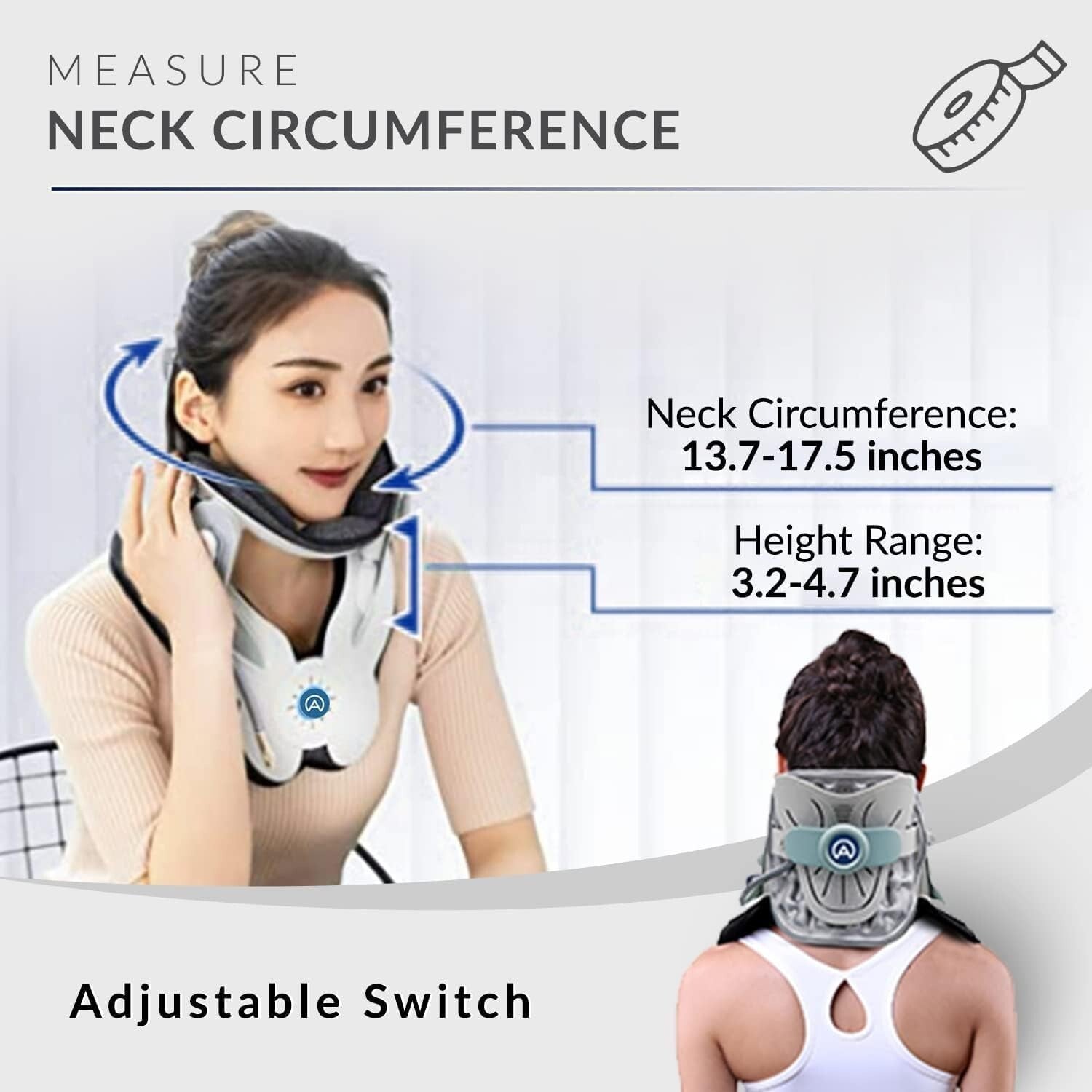 Electric Cervical Traction Device - Adjustable Neck Stretcher for Pain Relief