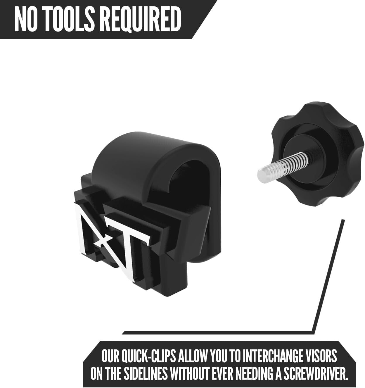 Lightweight Anti-Fog Football Visor for Adult & Youth Helmets - Tool-Free Setup