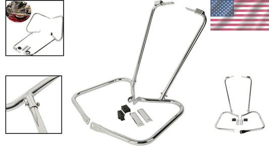 Durable Chrome Saddlebag Supports for Harley Davidson Electra Glide & Road King