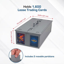 Load image into Gallery viewer, Protective 2-Pack Card Bins - Easy Carry &amp; Customized Storage for Collectibles