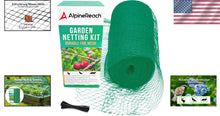 Load image into Gallery viewer, Versatile 15 x 50 ft Garden Netting for Ultimate Animal Protection - Green