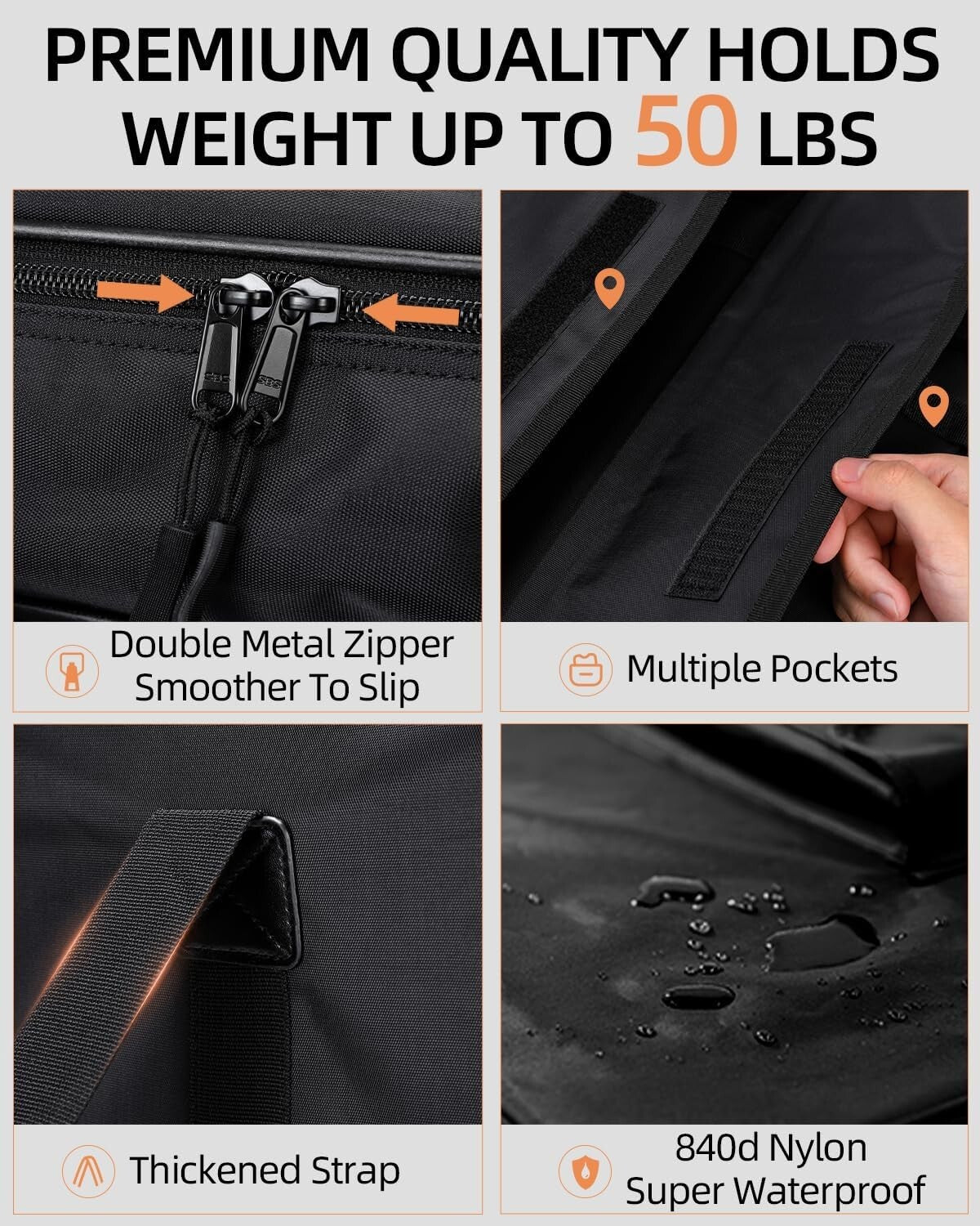 Durable 24x36 Art Portfolio Case - Waterproof with Organized Storage & Strap