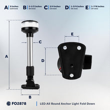 Load image into Gallery viewer, Bright 9-Inch LED Anchor Light with Clear Lens - Certified for Safe Navigation