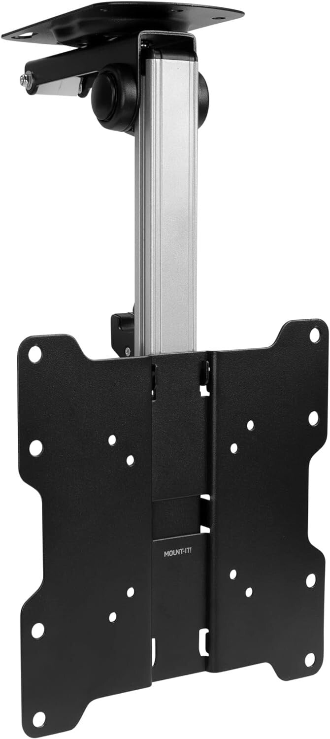 Adjustable Flip Down TV & Monitor Mounting Solution - 90° Tilt for Small Spaces