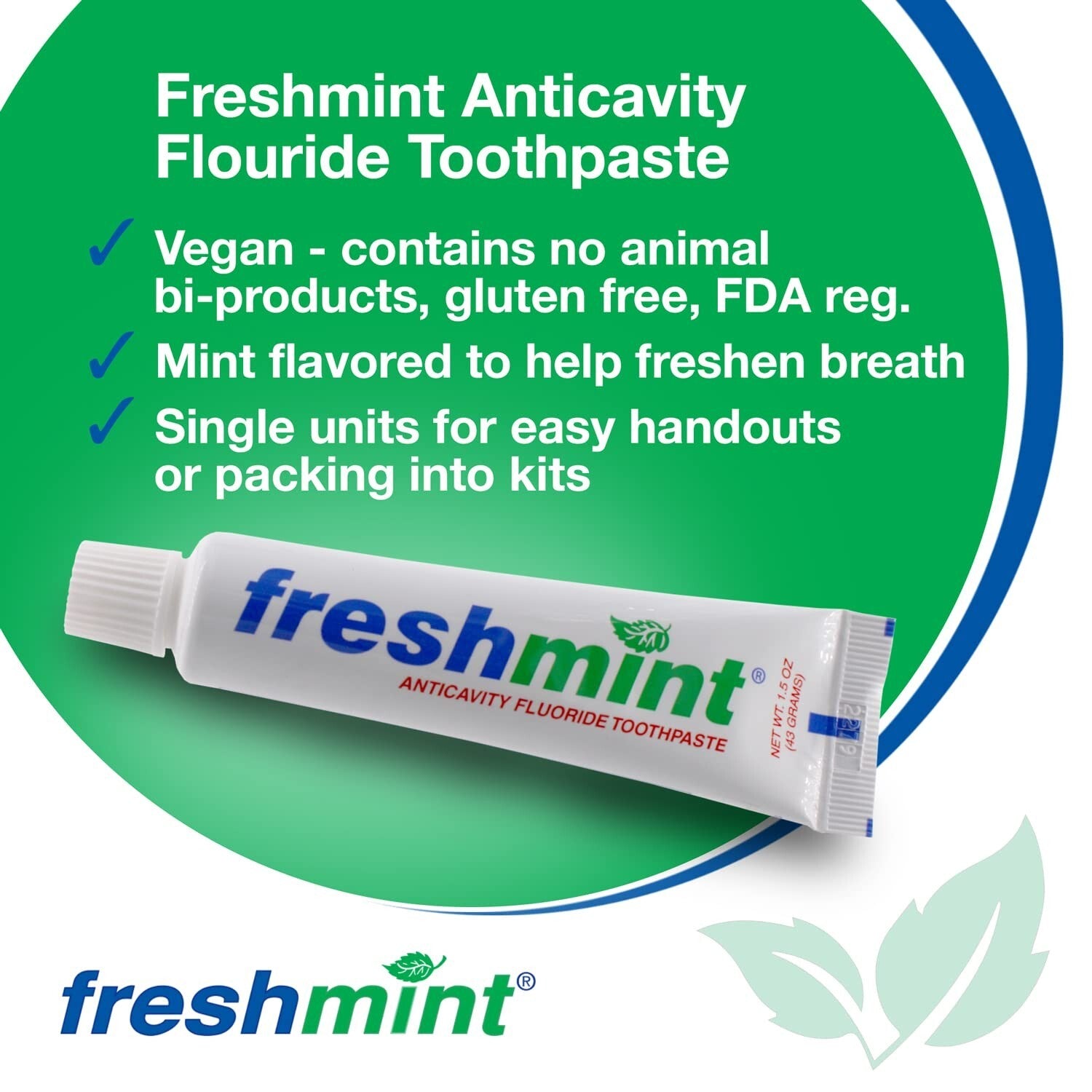 Eco-Friendly 144 Pack Fluoride Toothpaste Tubes – Ideal for Guest Amenities