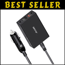 Load image into Gallery viewer, 5 Ports USB C Car Charger Adapter with 120W Fast Charging for iPhone &amp; Samsung