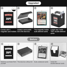 Load image into Gallery viewer, Lightweight MTG Deck Box - 5 in 1 Premium Storage for Trading Cards &amp; More