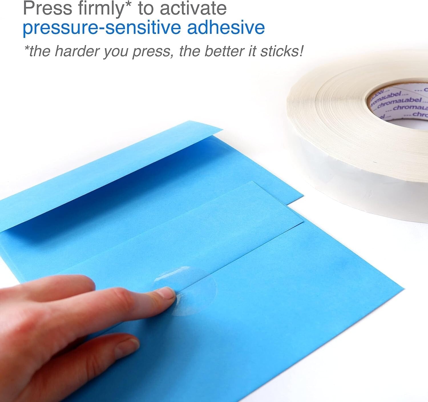 Crystal Clear Round Stickers - 5000 Self-Adhesive Labels for Envelopes & Boxes