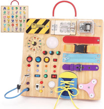 Load image into Gallery viewer, All-in-One Montessori Busy Board for Kids 1-3 - Fun Educational Learning Tool