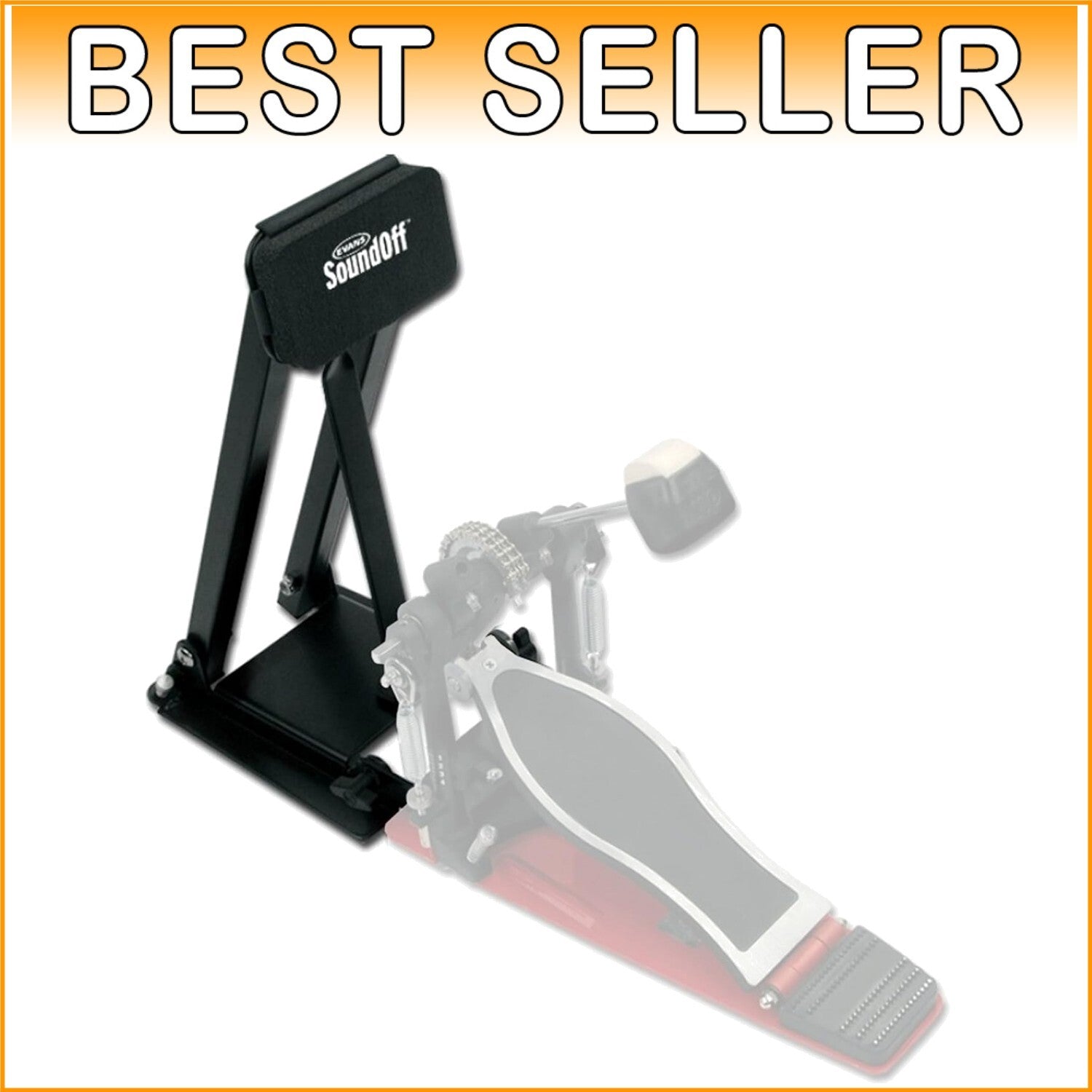 RealFeel Folding Bass Pedal Practice Pad – Ideal for Single & Double Pedals