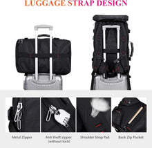 Load image into Gallery viewer, Premium Black Nylon Convertible Backpack with Shoe Compartment for Travelers
