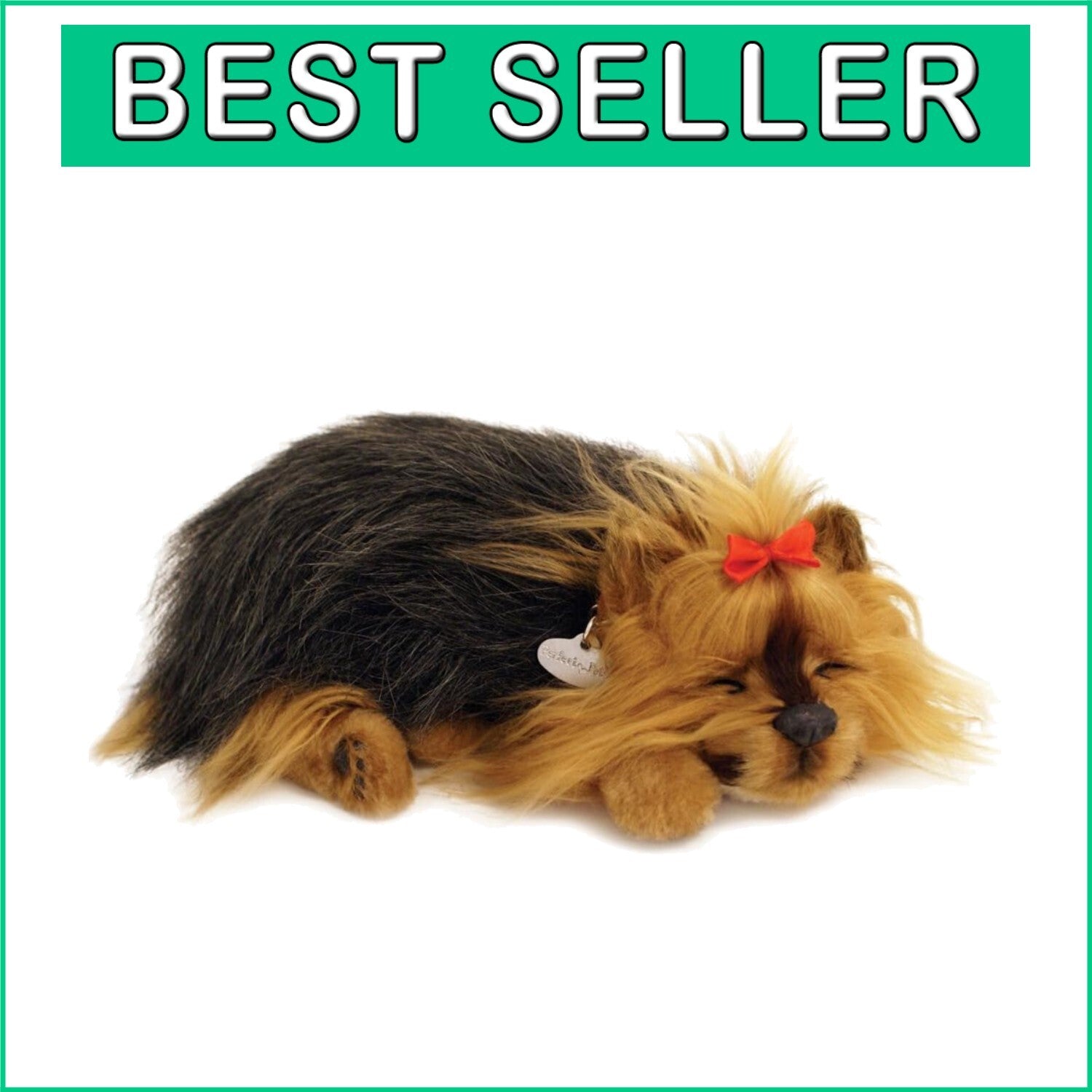 Durable Breathing Yorkie Stuffed Animal - Lightweight & Allergy Friendly