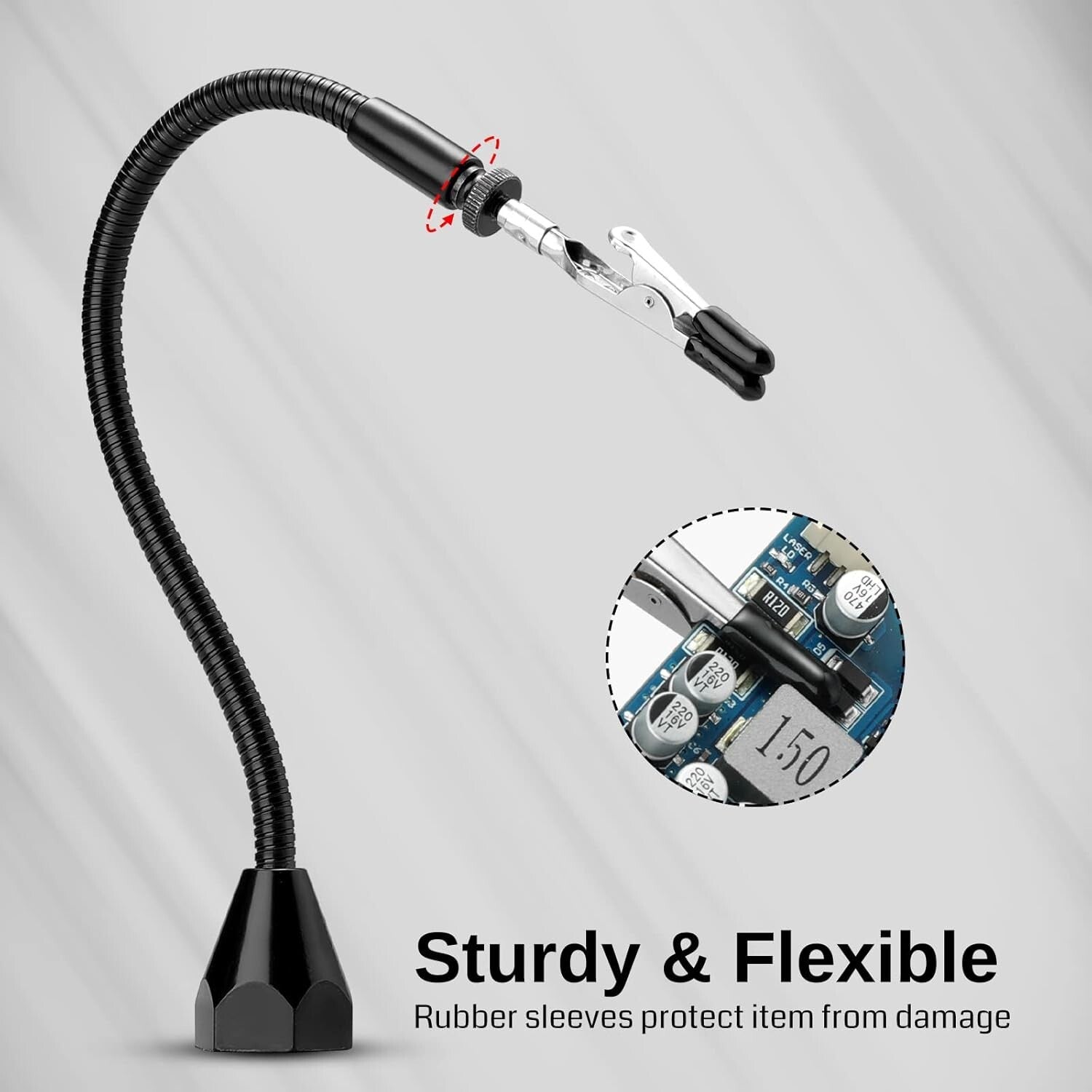 5X LED Magnifying Lamp with Silicone Soldering Mat - Ultimate Repair Station