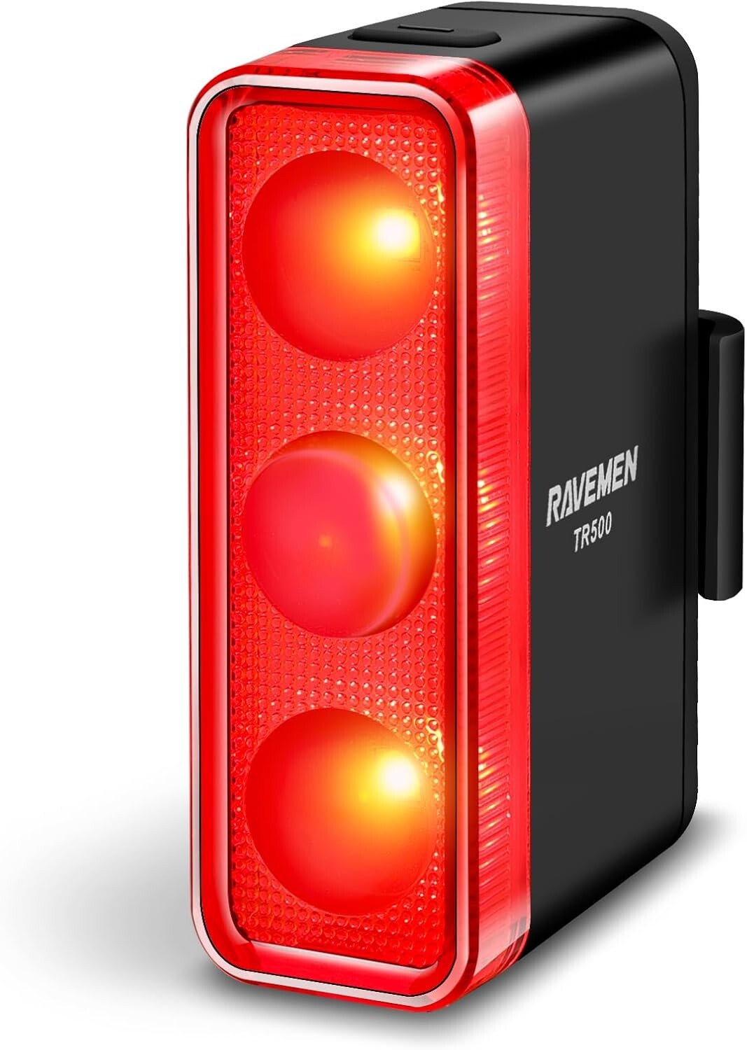 Daytime & Nighttime Bike Rear Light - 500 Lumens, Side Visibility, Rechargeable