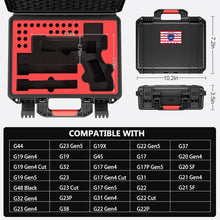 Load image into Gallery viewer, Glock Handgun Case with Lock: Waterproof, Drop-Resistant &amp; Efficient Storage