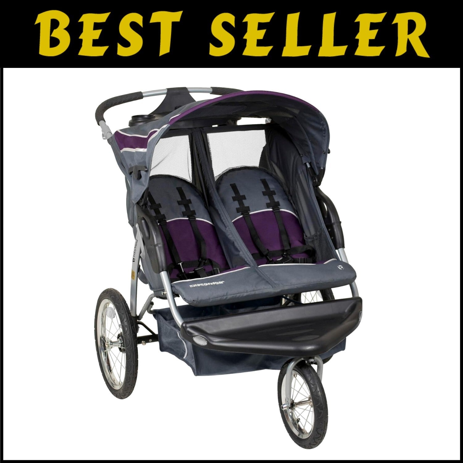 Elixer Expedition Double Jogger – Safe & Adjustable Stroller for Active Families