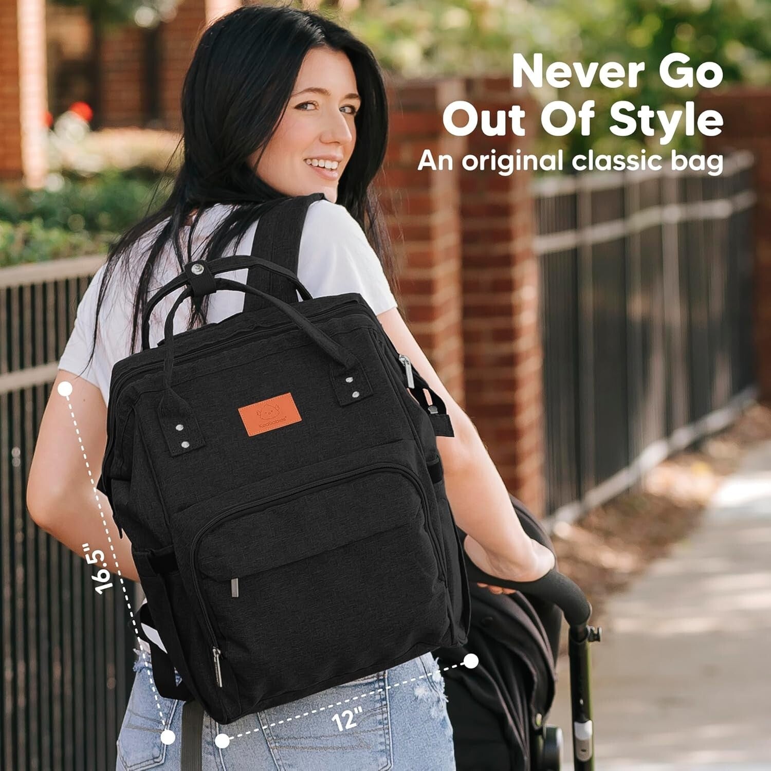 Durable Water-Resistant Diaper Backpack - Spacious and Hands-Free for Parents