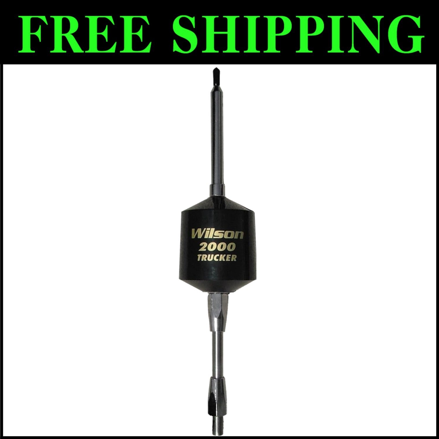 AM|FM Ready T2000 CB Antenna with 49" Stainless Steel Whip - Ultimate Range