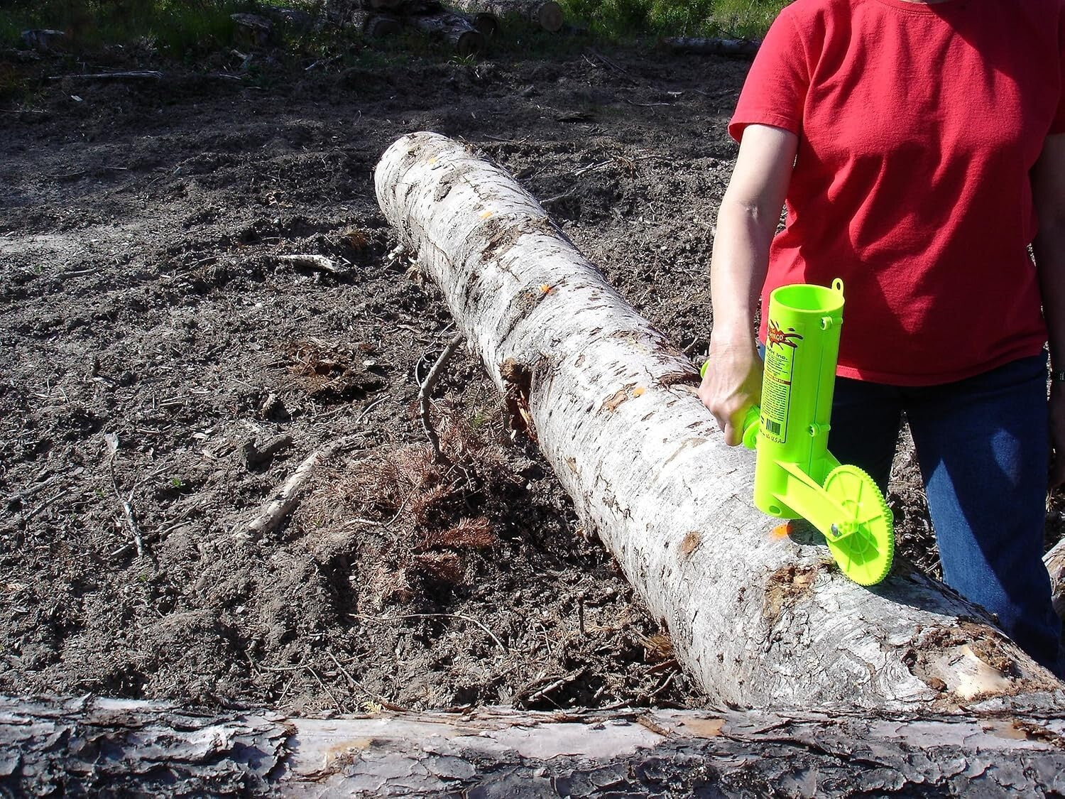 All-Season Firewood Measuring Tool with Special Marking Wheels - Easy & Fast