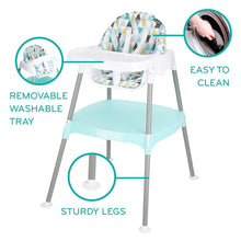 Load image into Gallery viewer, Multi-Use 4-in-1 Eat &amp; Grow High Chair - Safe, Portable &amp; Machine Washable