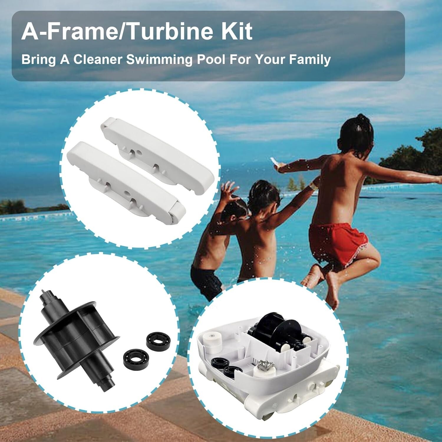 Durable Hayward Navigator Pool Cleaner A-Frame & Pod Combo Kit—Easy Install!