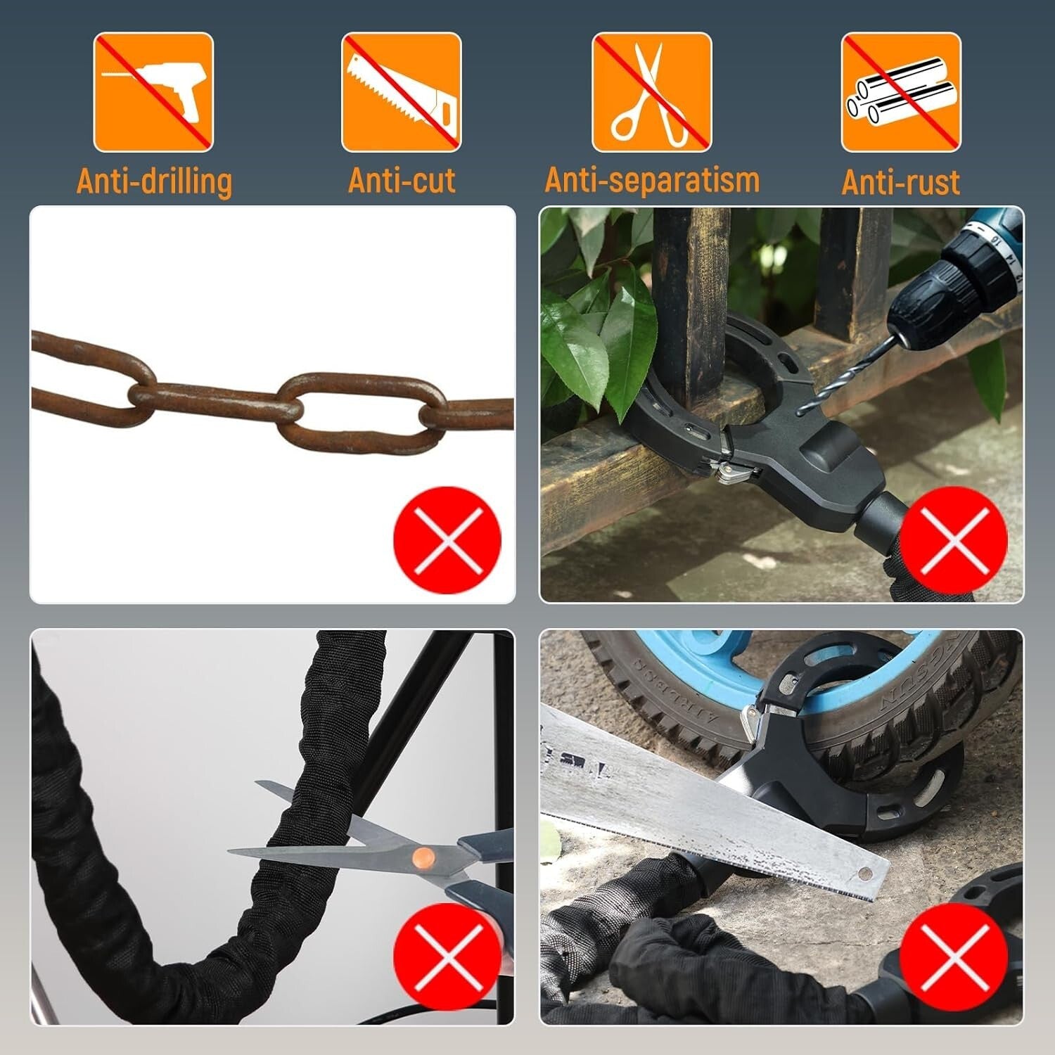 Alloy Electric Scooter Lock with Waterproof Bag – Stylish & Secure Accessories