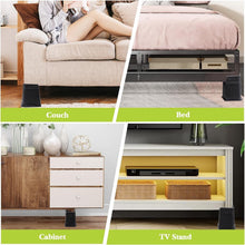 Load image into Gallery viewer, Sturdy Bed Risers 8 Inch Heavy Duty – Ideal Lift for Furniture &amp; Storage Space