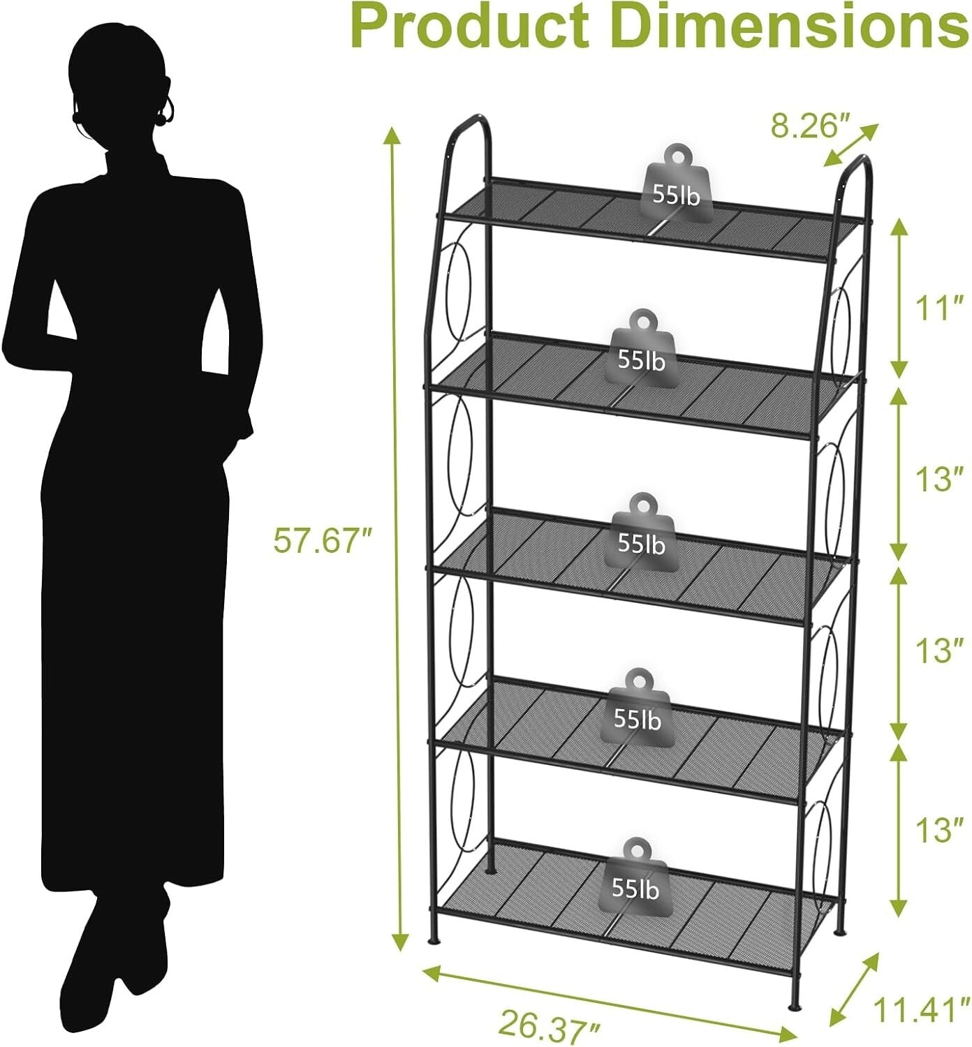 Durable 5-Tier Plant Shelf with Elegant Design - Perfect for Home and Garden