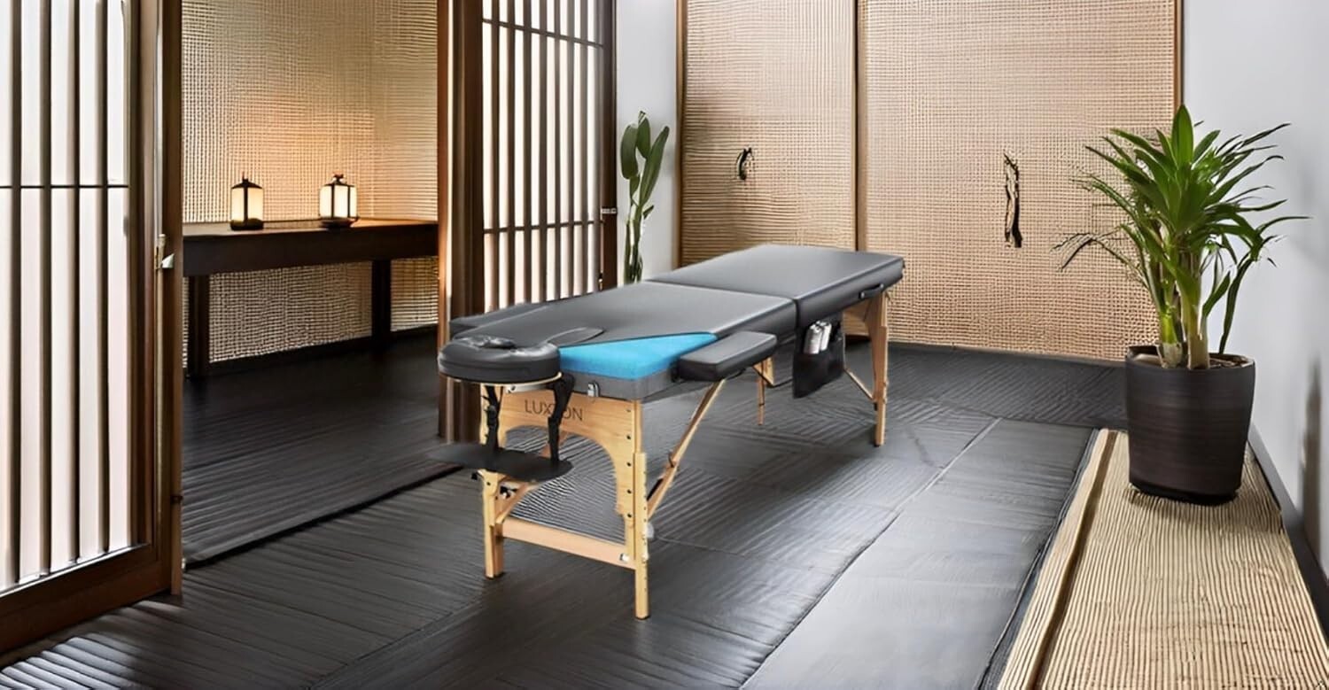 Professional Quality Memory Foam Massage Table - Lightweight, 551 lbs Capacity