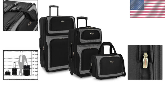 Durable and Expandable New Yorker Travel Luggage Set - Perfect for All Journeys