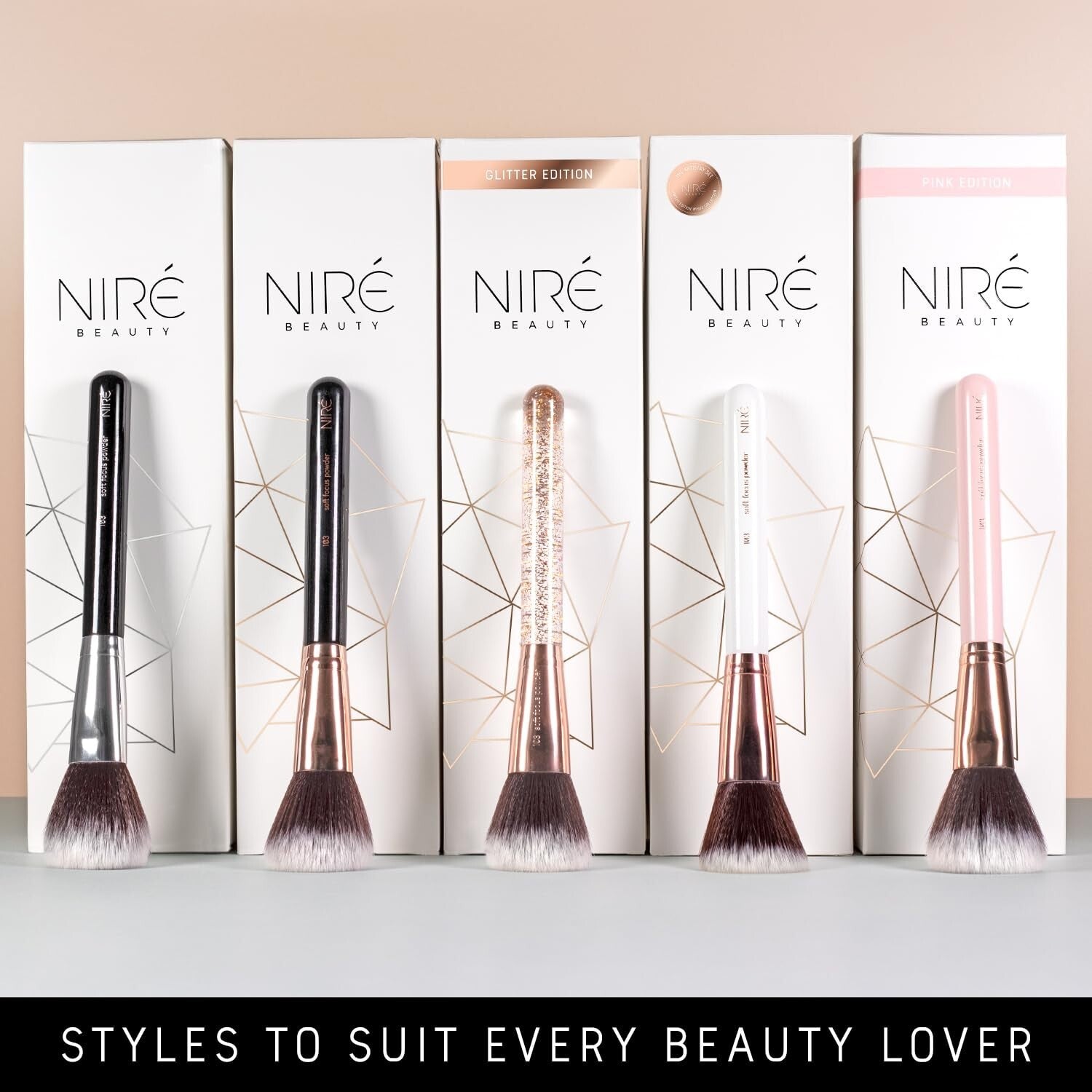 Award-Winning Glitter Makeup Brushes with Beauty Blender & Cleaner - Gift Ready!