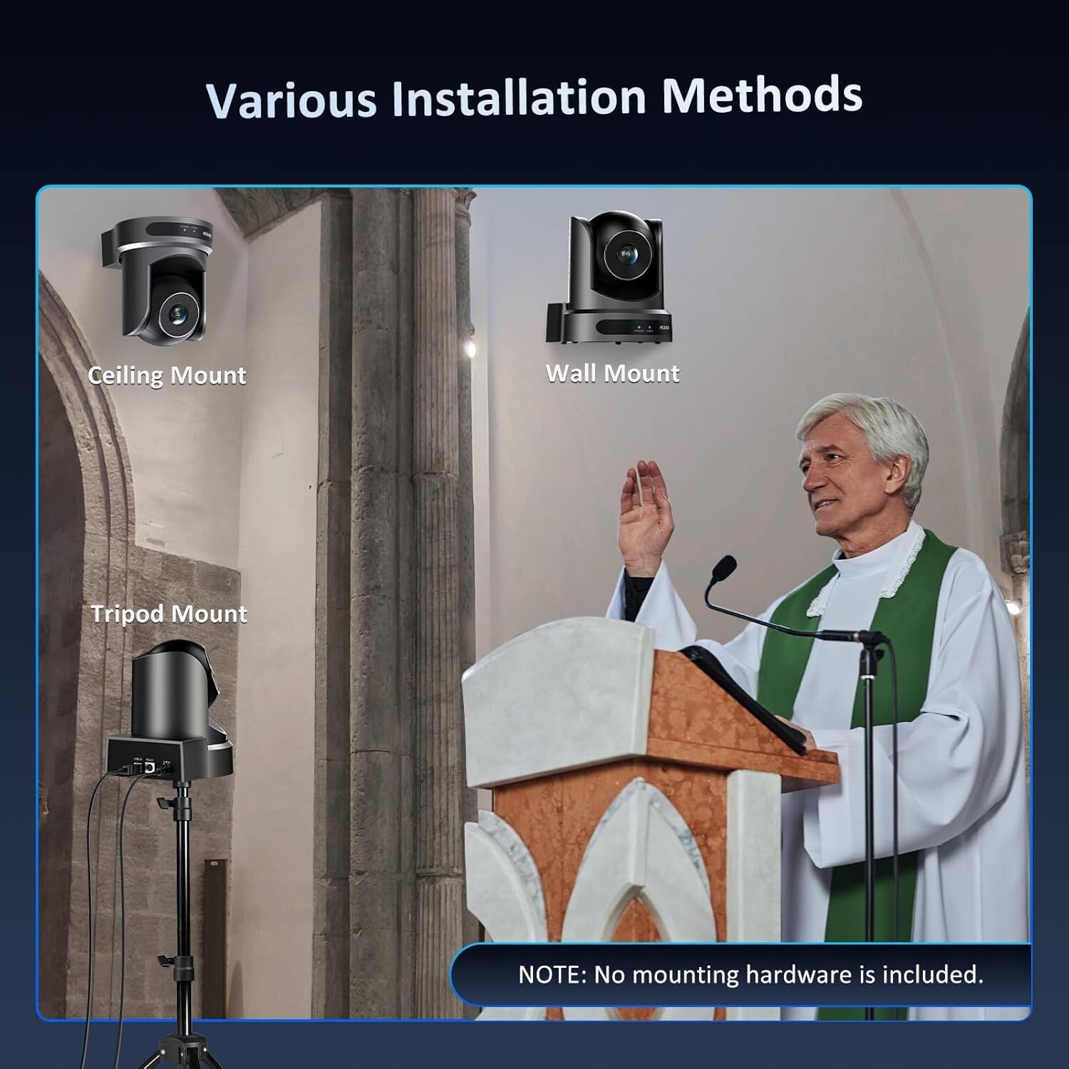 FHD 1080p Remote Controlled PTZ Camera - Perfect for Live Streaming Meetings