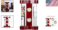 Load image into Gallery viewer, Indoor Weather Station with Galileo Thermometer, Storm Glass &amp; Precision Clock