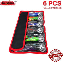 Load image into Gallery viewer, 9-Inch Fishing Trolling Lures, 6 Mixed Colors - Perfect for Big Game Fishing