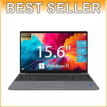 Load image into Gallery viewer, Ultra-Thin 15.6'' Laptop with Fast Performance, 12GB RAM &amp; 512GB Storage - Gray