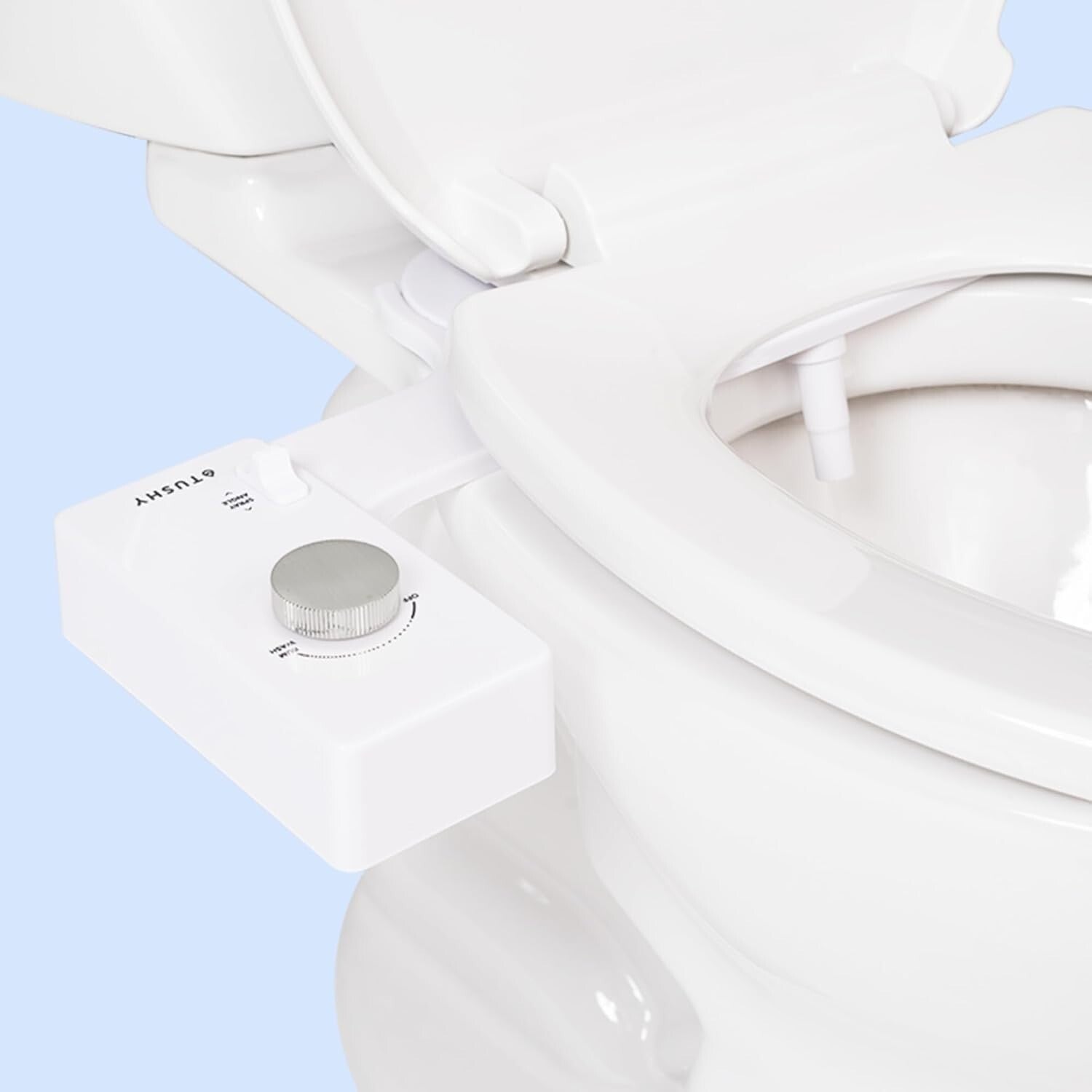Innovative 3.0 Bidet Toilet Attachment - Manual Operation with Polished Finish