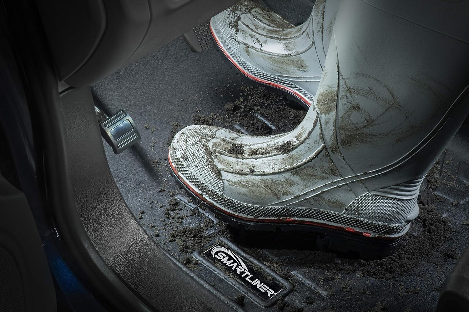 Universal Fit Black Floor Liners for Kia Telluride - Protect Against Elements