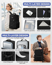 Load image into Gallery viewer, Versatile Travel Backpack with Vacuum Compression &amp; USB Charging for Adults