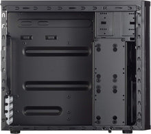 Load image into Gallery viewer, Brushed Aluminum Mini Tower Case with Vertical Storage Solution for PCs