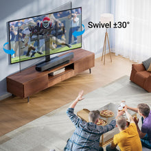 Load image into Gallery viewer, Universal Swivel TV Stand Base for 37-75 Inch TVs - Height Adjustable &amp; Durable