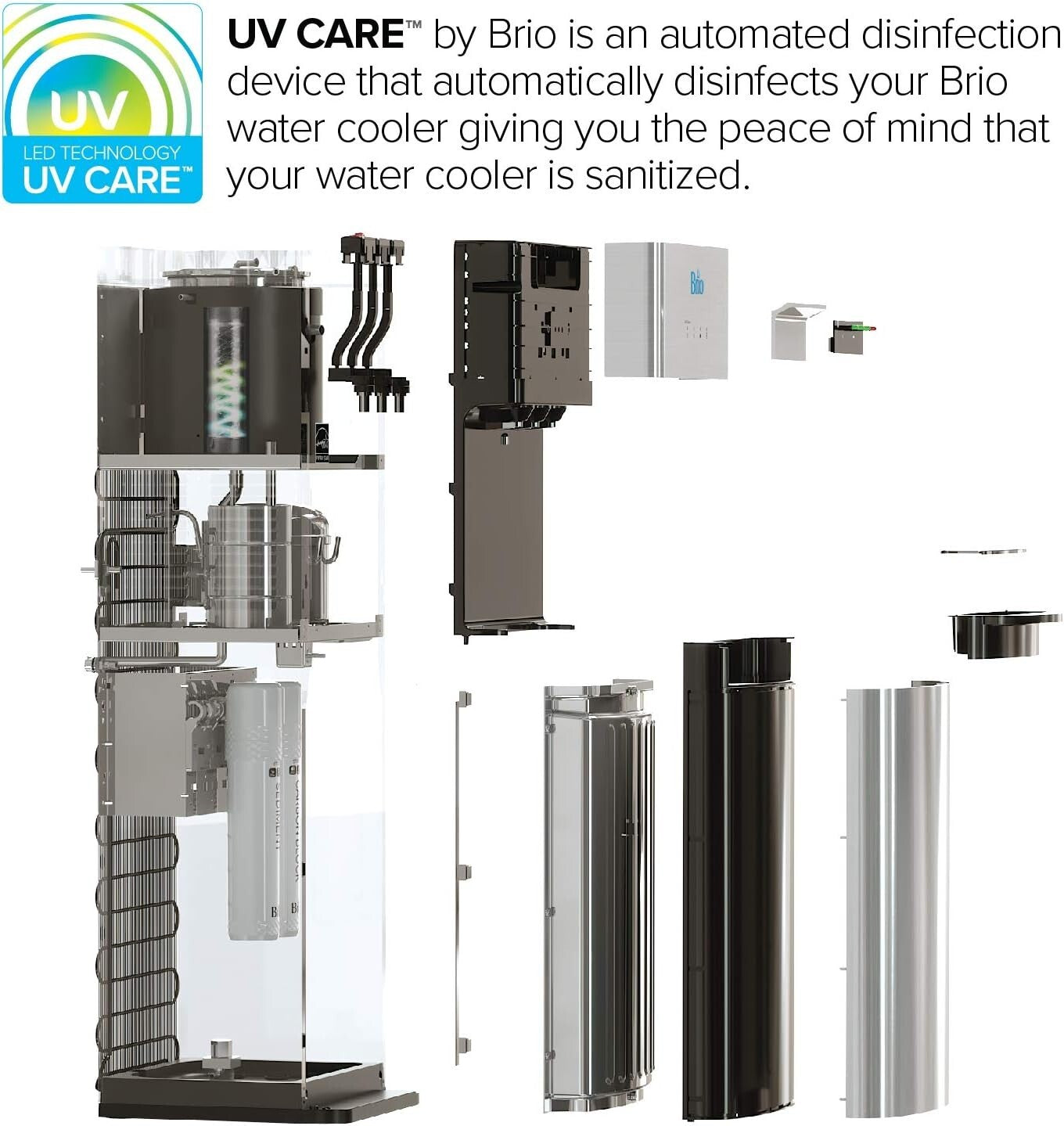 Self-Cleaning Bottleless Water Cooler Dispenser with Advanced Filtration System