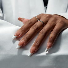 Load image into Gallery viewer, Easy Application French Gel Nail Kit - Brown Medium Coffin with 30-Day Longevity