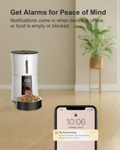 Load image into Gallery viewer, BPA-Free Wi-Fi Dry Food Dispenser for Cats &amp; Small Dogs - 20 Days of Freshness