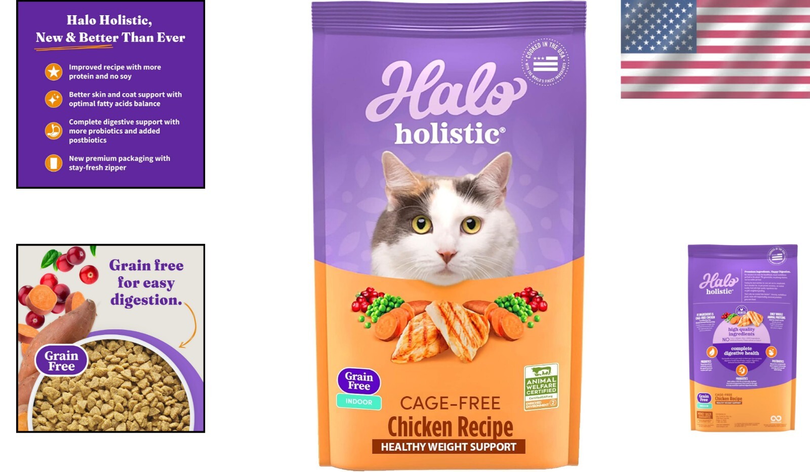 Premium Grain-Free Dry Cat Food with Added Vitamins - 10 lb for Optimal Health