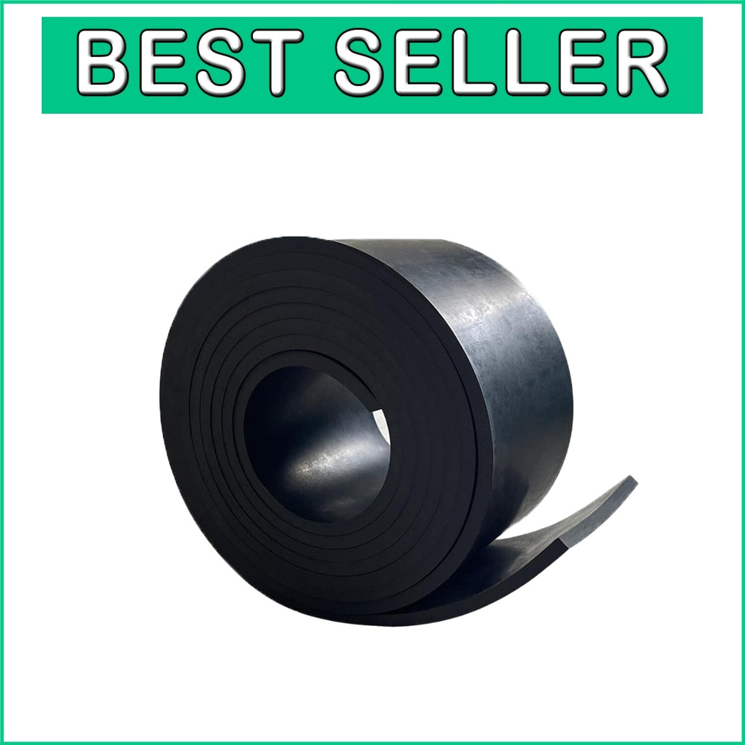 Flexible Solid Rubber Sheet, 1/4" Thick x 4" Wide for Noise Reduction & Padding