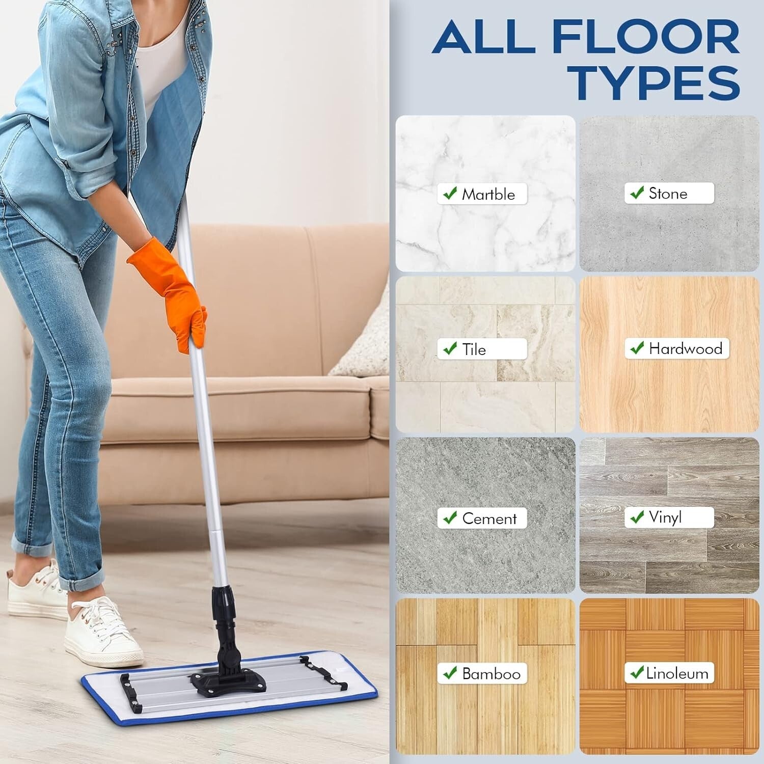 36 Pcs Matthew Microfiber Mop Pads for Quick & Eco-Friendly Floor Cleaning
