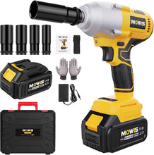 Load image into Gallery viewer, Versatile Electric Impact Wrench with LED Light and Tool Box - 1/2 inch Drive
