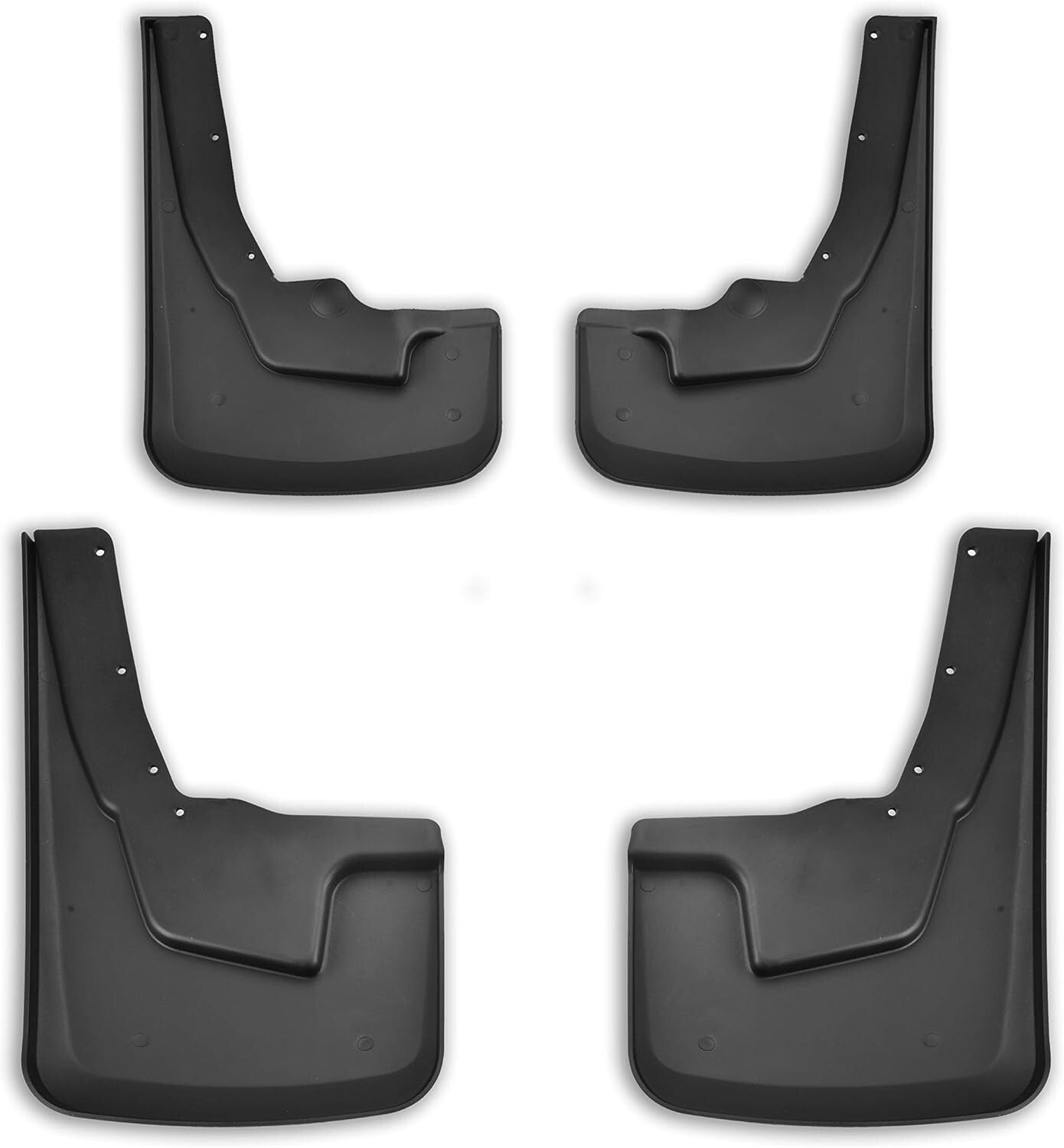 Durable ABS Mud Flaps Splash Guards Set for 2019-2024 Ram 1500 with Flares