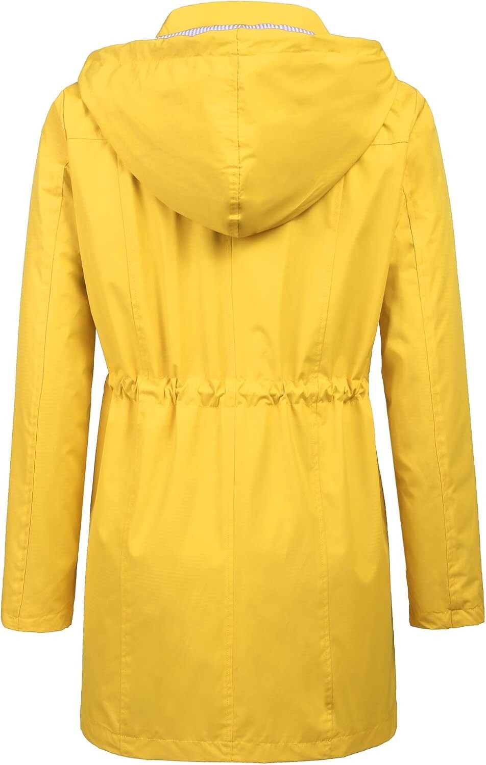 Elegant Women's Hooded Waterproof Raincoat - Lightweight Travel Jacket S-XXL