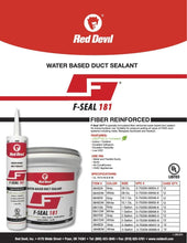 Load image into Gallery viewer, High-Performance Duct Sealant: F-Seal 181, 1 Gallon, Gray - Indoor/Outdoor Use
